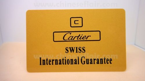 COPY CARDS WATCH WARRANTY CARD - RED CARD COPY CARDS WATCH WARRANTY CARD - RED CARD